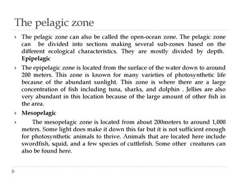 Zones of marine Environment - ppt download