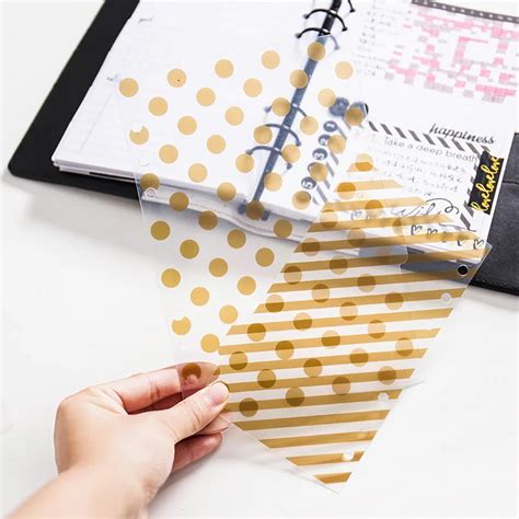 Dokibook Spiral Notebook Dividers For Filofax Notebook A5a6 Transparent ...