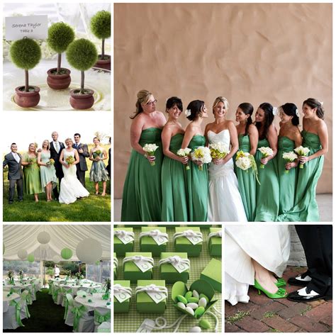 Wedding in green: design from A to Z