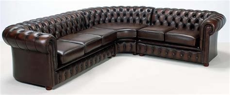 Black Leather Chesterfield Corner Sofa | Cabinets Matttroy