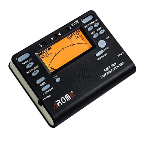 Electronic Metronome Tuner for All Instruments Guitar Violin Piano Bass Ukulele Saxophone ...