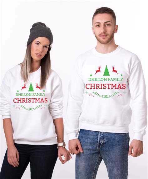 CUSTOM Name Matching Family Christmas Sweatshirts - Awesome Matching ...