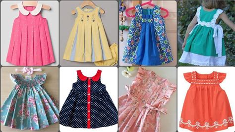 Simple & Stylish Pleated Baby Frocks Designs - YouTube