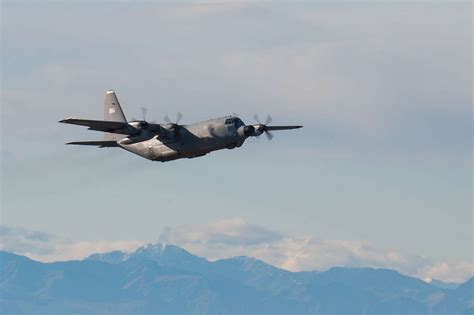 A modified NASA C-130 Hercules research aircraft flies - NARA & DVIDS ...