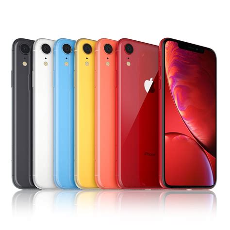 Apple iPhone Xr All colors 3D Model in Phone and Cell Phone 3DExport