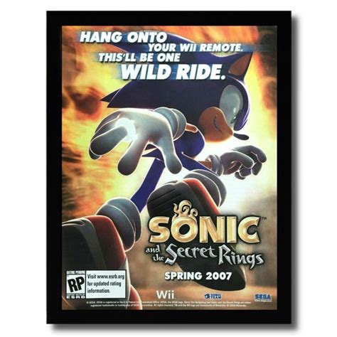 2006 Sonic and the Secret Rings Framed Print Ad/poster - Etsy