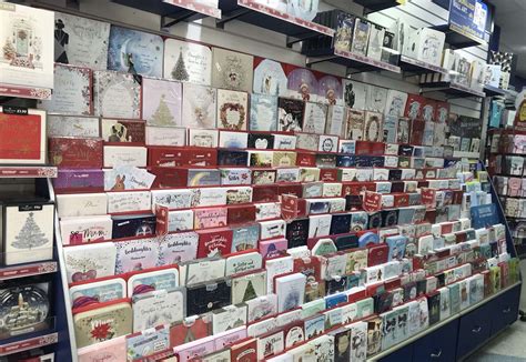 Christmas cards on sale at the Card Factory in Stamford