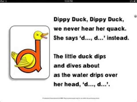 Dippy Duck Letterland Full HD song - YouTube | Songs, Alphabet songs, Phonics