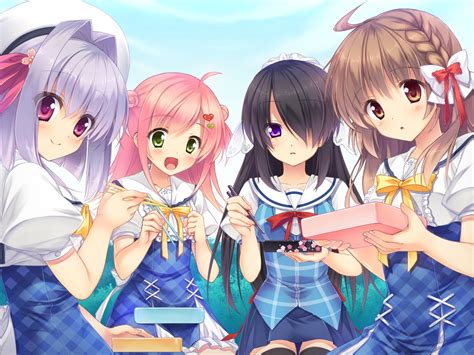 3840x2160 resolution | four girl anime characters HD wallpaper | Wallpaper Flare