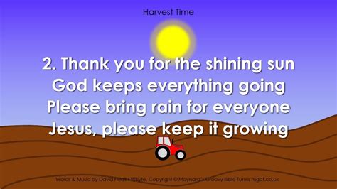 "Harvest Time" - Bible Song about Harvest for Children's Worship Sunday School - YouTube