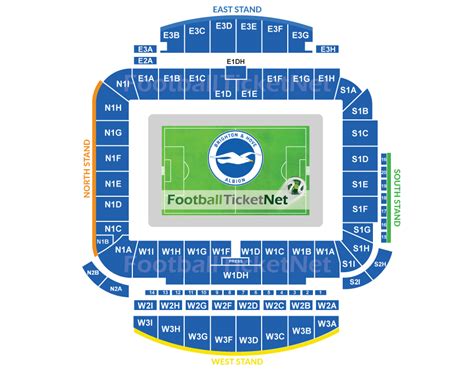 Brighton Stadium Seating Plan