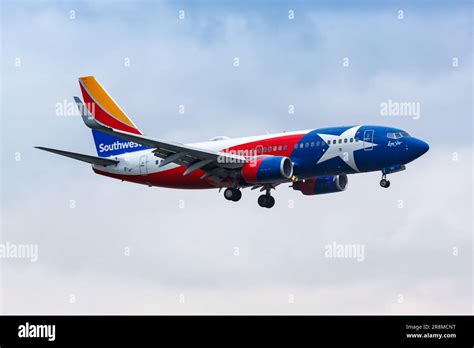 Dallas, United States - May 4, 2023: Southwest Boeing 737-700 airplane ...