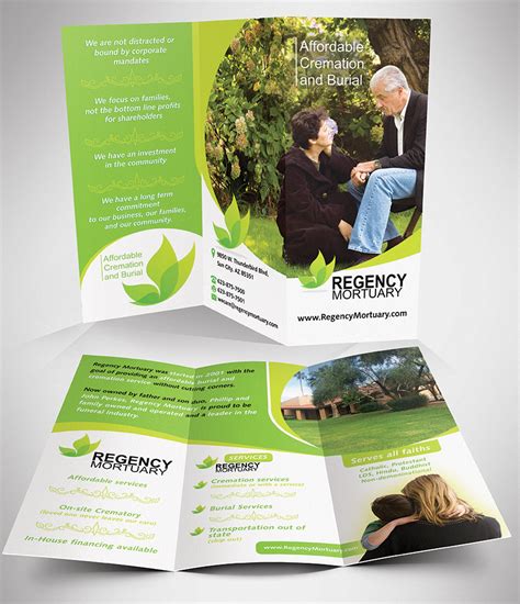 Moderno, Vistoso, Funeral Home Diseño de Brochure for Regency Mortuary ...