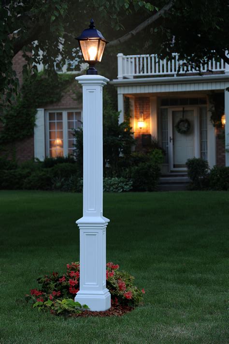 Mayne Signature Lamp Post - White no mount - Walmart.com | Outdoor lamp posts, Outdoor lamp ...