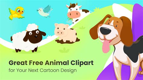 Great Free Animal Clipart For Your Next Cartoon Design Graphicmama