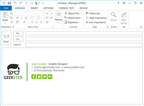 Email Signatures for Outlook 2013