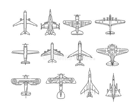 Modern Types of Planes. Large and Small Passenger Aircraft. Air ...