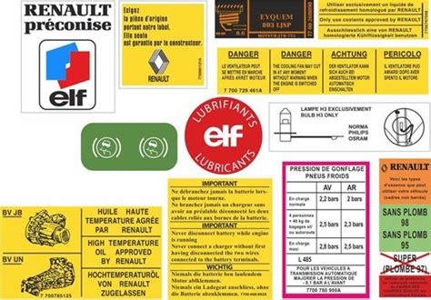 Zen Graphics - Renault 21 Turbo Engine Bay Decals / Stickers