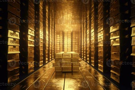 Stack of gold bars in vault. Generative AI 26789811 Stock Photo at Vecteezy