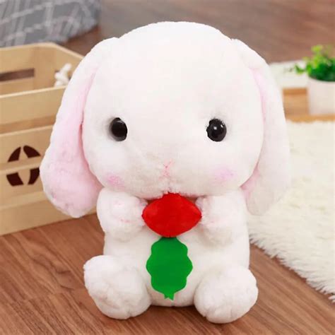 Soft Stuffed & Plush animal Lop Rabbit Toy Cute Bunny Kids Fluffy Doll ...