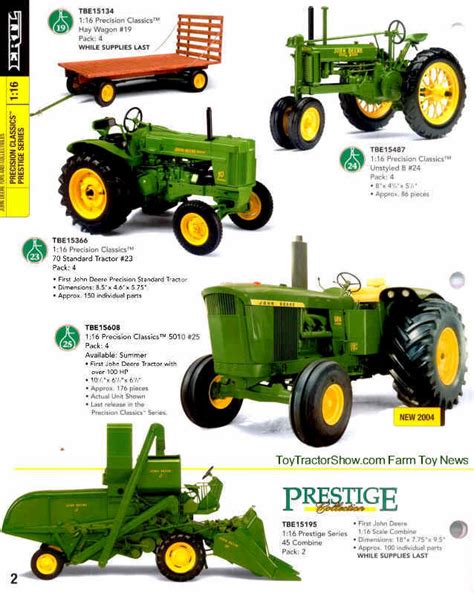 A Farm Toys Website, John Deere Ertl 2004 Farm Toy Catalog, 2004 John ...