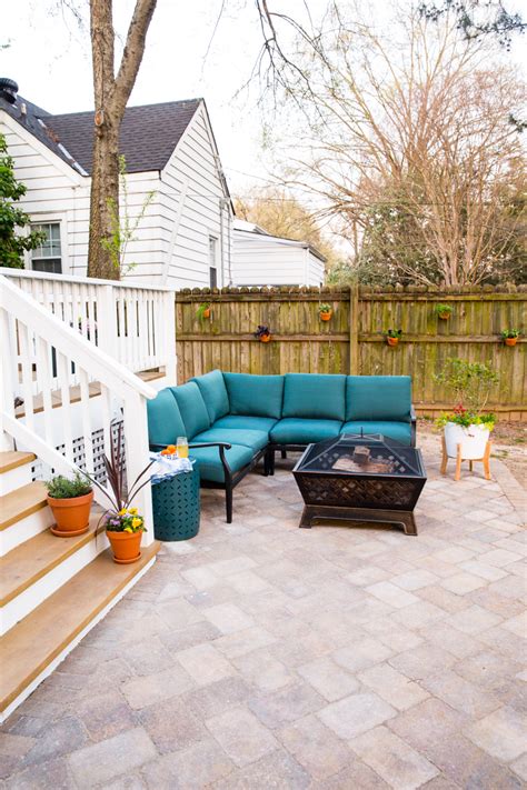 Adding a DIY Paver Patio to the Backyard - Live Free Creative Co