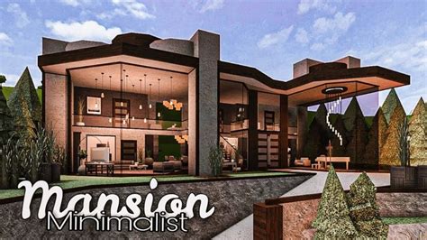 Bloxburg: Mansion Modern Minimalist ((No LargePlot))|| House Build | Modern mansion, Big modern ...