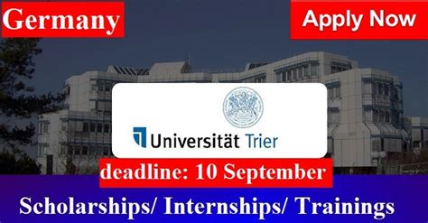 Trier University Scholarship for International Students in #Germany | # ...