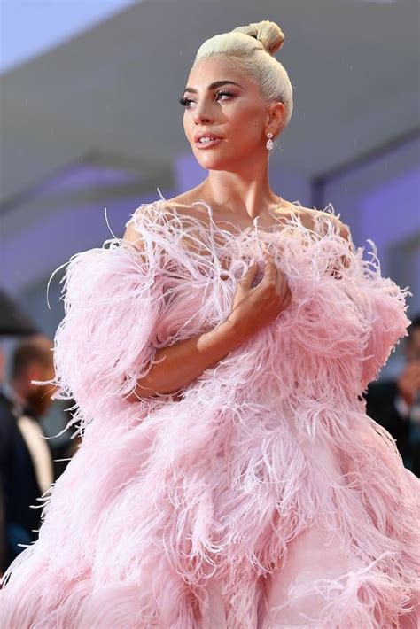 Lady Gaga's Gown Has More Pink Feathers Than a Flock of Flamingos at ...