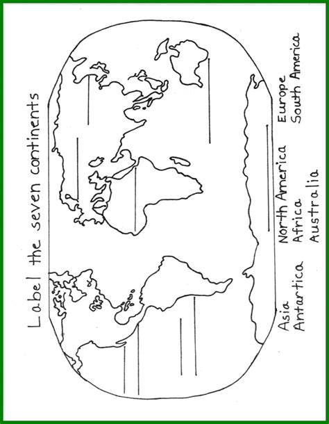 Printable 7 Continents Coloring Page - prntbl.concejomunicipaldechinu ...