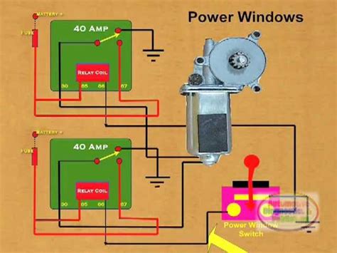 Car Power Window Switch Wiring Diagram