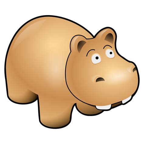 Hippo | Free Stock Photo | Illustration of a cartoon hippo | # 10701