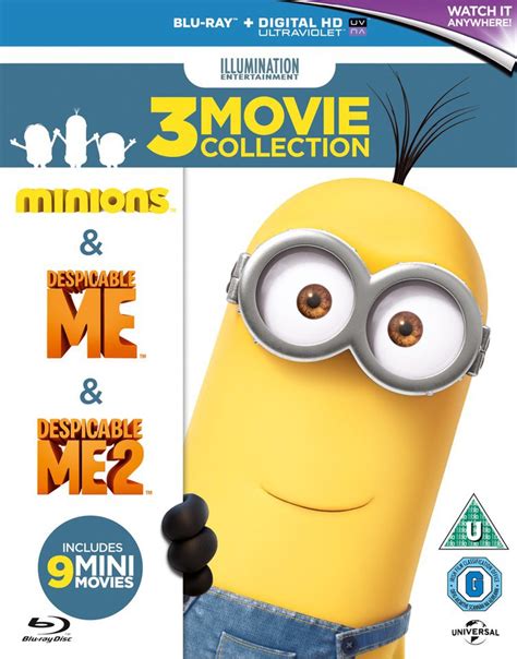 Minions Collection: Despicable Me, Despicable Me 2, Minions Blu-ray | Zavvi.com