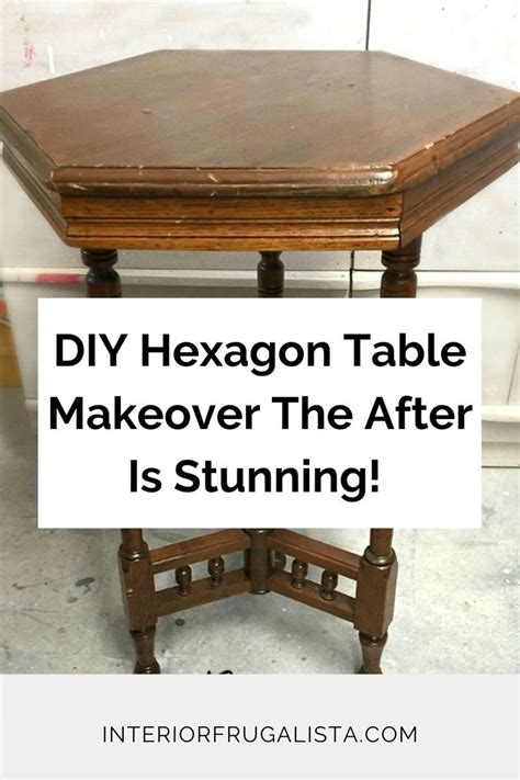 DIY Hexagon Table Makeover | Table makeover, Coffee table makeover ...