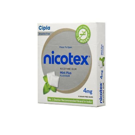 Nicotex Chewing Gum Mint Flavour 4mg -4 BOX