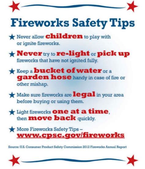 Fireworks safety for the approaching 4th of July Holiday - Wagontown Fire Company