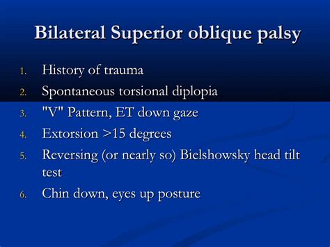 Superior oblique palsy