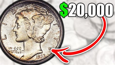 LOOK FOR THESE MINT ERRORS ON YOUR SILVER MERCURY DIMES - 1937 MERCURY DIME VALUE - YouTube