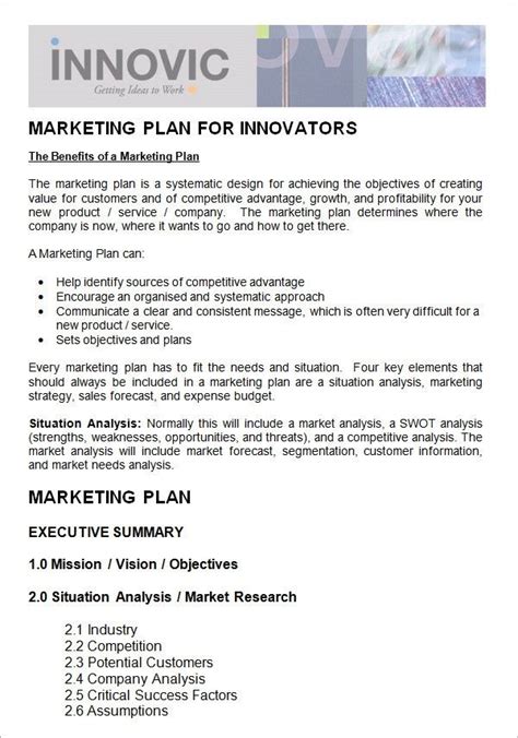 Nonprofit Marketing Plan Template Awesome Sample Marketing Plan ...