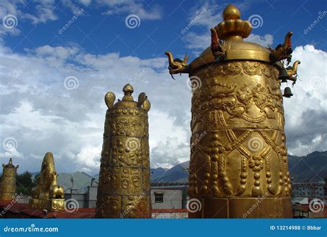 Scenery in Tibet stock photo. Image of architecture, religion - 13214988