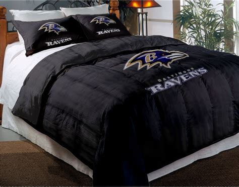 Baltimore Ravens NFL Twin Chenille Embroidered Comforter Set with 2 ...