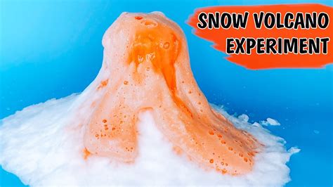 How to make a Snow volcano | Winter science experiment for kids - YouTube