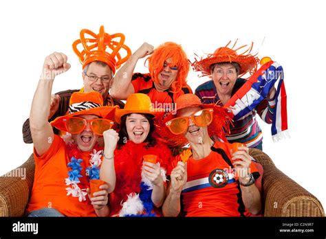 Dutch soccer fans cheer netherlands hi-res stock photography and images ...