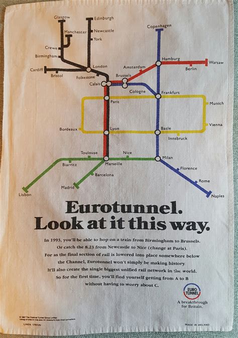 Eurostar train rail maps