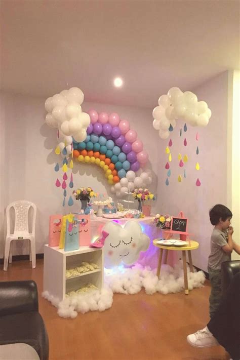 Birthday | Rainbow party decorations, Unicorn birthday party decorations, Rainbow birthday party