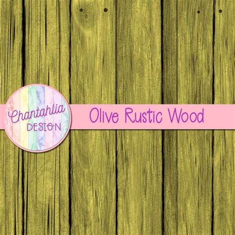 Free Digital Papers featuring Olive Rustic Wood Designs