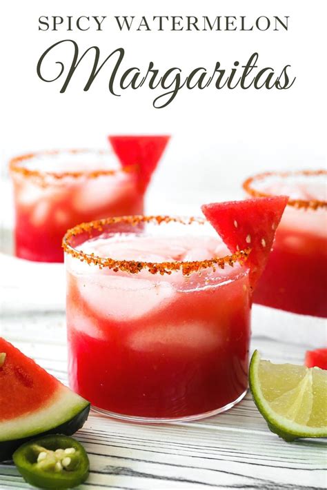 Spicy Watermelon Margaritas - Sugar Maple Farmhouse