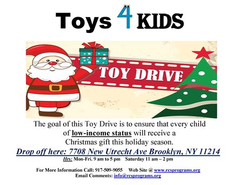 Toy Drive Poster add - Reaching-out Community Services | Food Pantry in ...