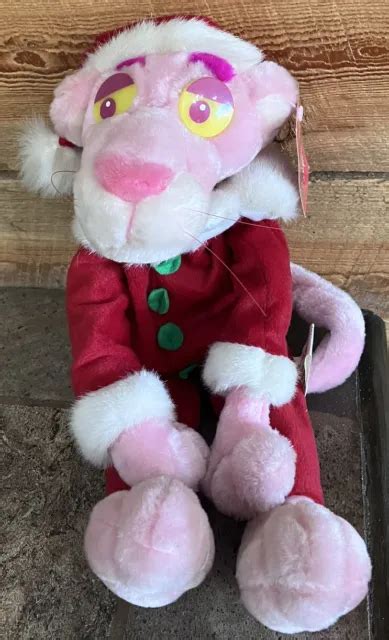 VINTAGE KELLYTOY 1999 PINK PANTHER CHRISTMAS PLUSH STUFFED ANIMAL TOY 17” W/Tags $14.00 - PicClick