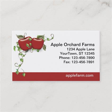 Apple Business Card Personalized | Zazzle